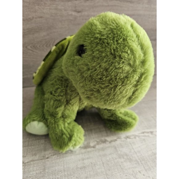 Noah Ark Animal Workshop Tellie The Turtle Green Plush Sitting Stuffed Toy 8" - Picture 6 of 10